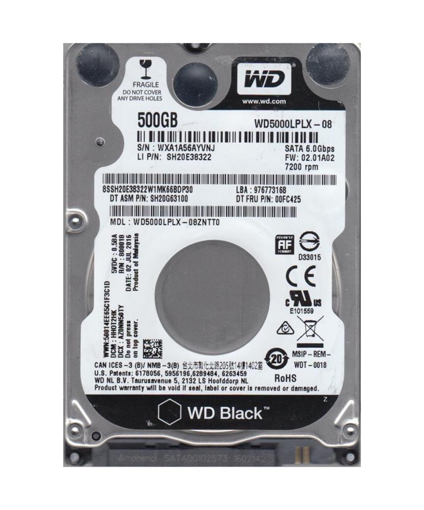 Жесткий диск western digital wd black 500 gb wd5000lplx обзор