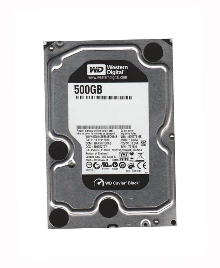 WD5001AALS06 Western Digital Caviar Black 500GB 7200RPM SATA 3Gbps 32MB Cache 3.5-inch Internal Hard Drive