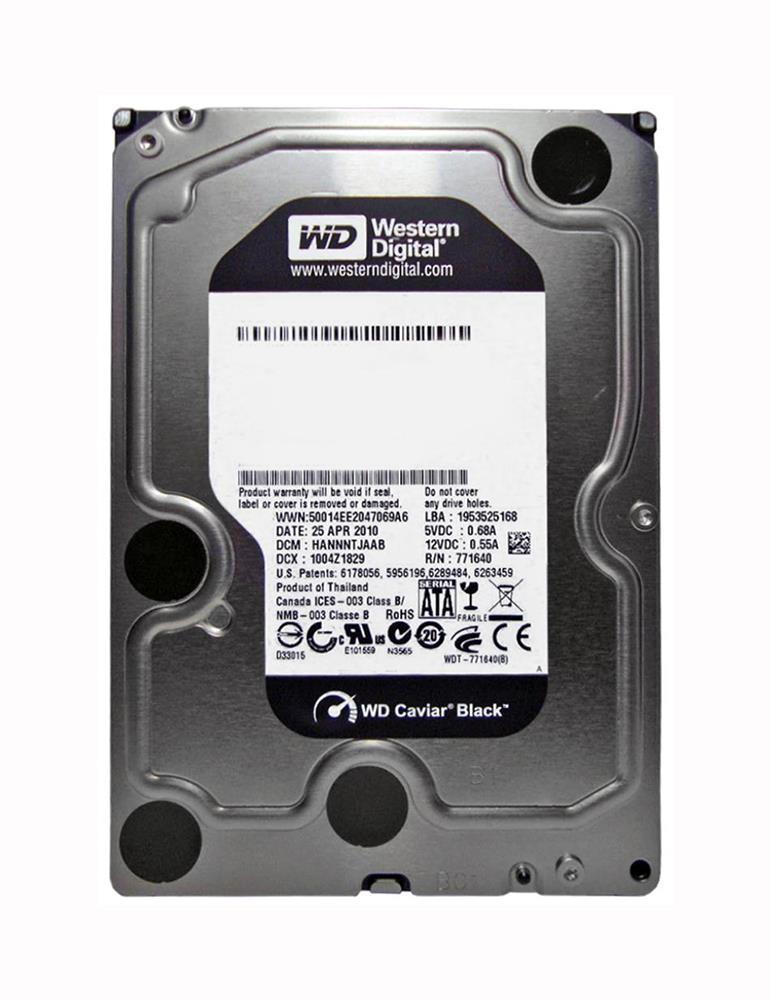 WD7501AAES-75W7A0-PC Western Digital Caviar Black 750GB 7200RPM SATA 3Gbps 32MB Cache 3.5-inch Internal Hard Drive