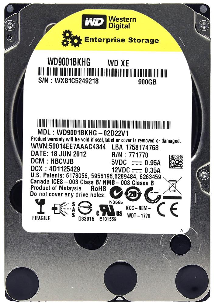 WD9001BKHG-A1 Western Digital Xe 900GB 10000RPM SAS 6Gbps 32MB Cache 2.5-inch Internal Hard Drive