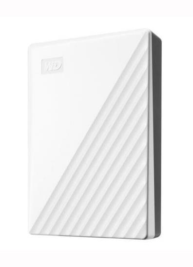 WDBPKJ0050BWT-WESN Western Digital My Passport 5TB USB 3.2 External Hard Drive (White)