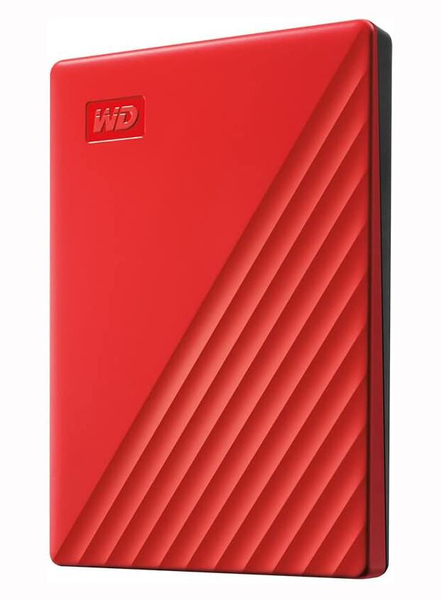 WDBYVG0010BRD-WESN Western Digital My Passport 1TB USB 3.2 External Hard Drive (Red)