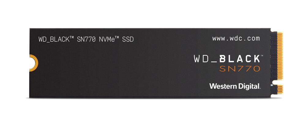 WDS100T3X0E WD Black SN770 1 TB Solid State Drive - M.2 2280 Internal - PCI Express NVMe (PCI Express NVMe 4.0 x4) - Notebook, Motherboard Device Supported - 600 TB TBW - 5150 MB/s Maximum Read 