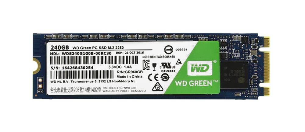 WDS240G1G0B Western Digital Green 240GB TLC SATA 6Gbps M.2 2280 Internal Solid State Drive (SSD)