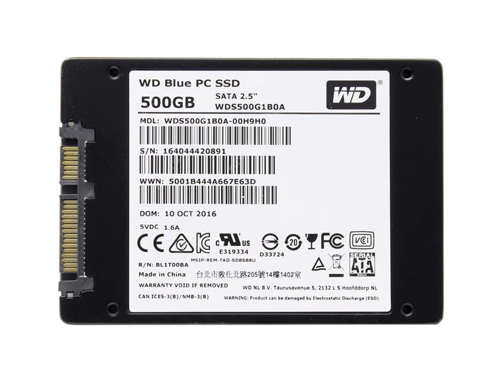 WDS500G1B0A Western Digital Blue 500GB SATA 6Gbps 2.5-inch Internal Solid State Drive (SSD)