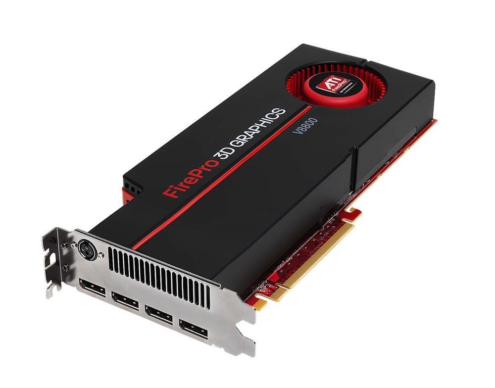 WL051AT HP ATI FirePro V8800 2GB GDDR5 DVI-I / DisplayPort PCI-Express x16 Video Graphics Card