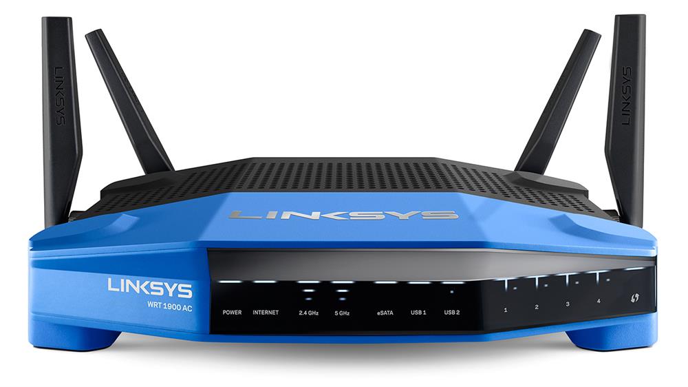 WRT1900AC_BIN3 Linksys AC1900 Dual Band 2.4+ 5GHz 802.11ac Smart WiFi Wireless AC Router (Refurbished)