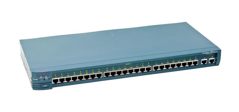 WS-C1924F-A Cisco Catalyst 1924F 24-Ports 10BASE T 2 port 100BASE FX (Refurbished)