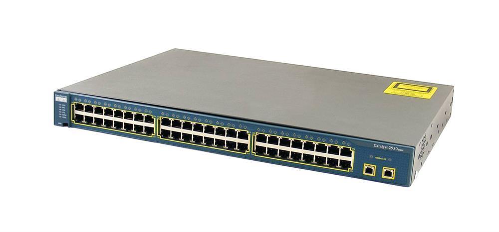 WS-C2950T-48-SI-B Cisco Catalyst 2950 Series 2950T-24 48 x Ports 10/100Base-TX + 2 x GE RJ-45 Ports Layer 2 Managed Gigabit Ethernet Network Switch (Refurbished)