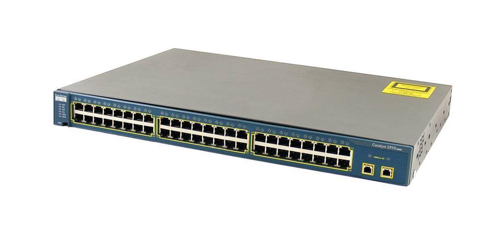 WS-C2950T-48-SI Cisco 8-Ports 10/100 Fixed With 2 Fixed 10/100/1000 Base-T With Standard Image (Refurbished)