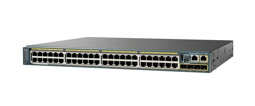 WS-C2960S-48TS-J1 Cisco Catalyst 2960-s 48-Ports 10/100/1000Base-T RJ-45 Manageable Layer2 Rack-mountable 1U Switch with 4x SFP Ports (Refurbished)