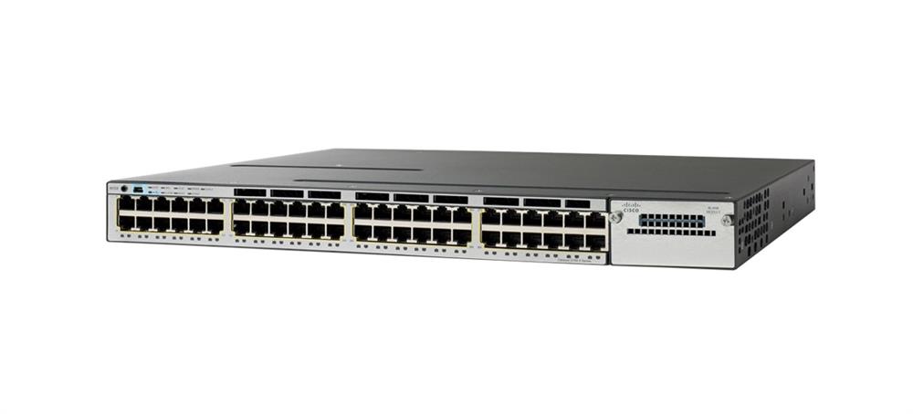 WS-C2960X-48TSL-RF Cisco Catalyst 2960X-48TS-L 48-Ports 10/100/1000Base-T RJ-45 PoE USB Manageable Layer2 Rack-mountable Switch with 4x SFP Ports (Refurbished)