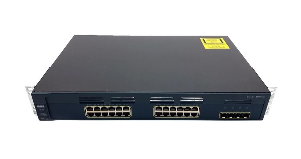 WS-C2970G-24TS-E Cisco Catalyst 2970 24-Ports 10/100/1000T + 4 SFP Enhanced Image (Refurbished)