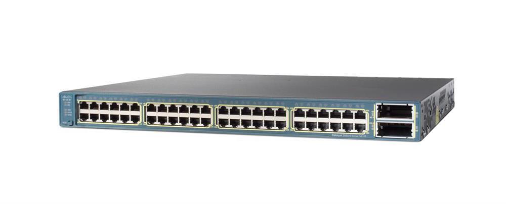 WS-C3560E-48TD-S Cisco Catalyst 3560E 48-Ports 10/100/1000+2 10GE(X2) 265W IPB Switch (Refurbished)