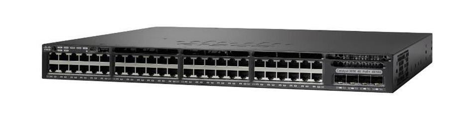 WS-C3650-48PS-S= Cisco Catalyst 3650 48-Ports 10/100/1000Base-T RJ-45 PoE+ Manageable Layer2 Rack-mountable 1U Switch with 4x SFP Ports (Refurbished)