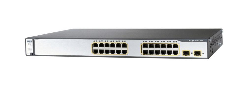 WS-C3750V224TSS-RF Cisco Catalyst 3750V2-24TS Layer 3 Switch 24-Ports Manageable 24 x RJ-45 Stack Port 2 x Expansion Slots 10/100Base-TX (Refurbished)
