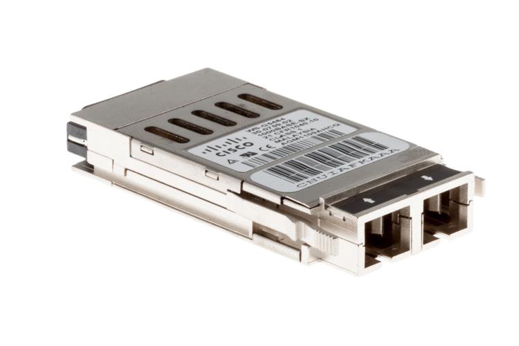 WS-G5484EQL Cisco 1Gbps 1000Base-SX Multi-mode Fiber 550m 850nm Duplex SC Connector GBIC Transceiver Module