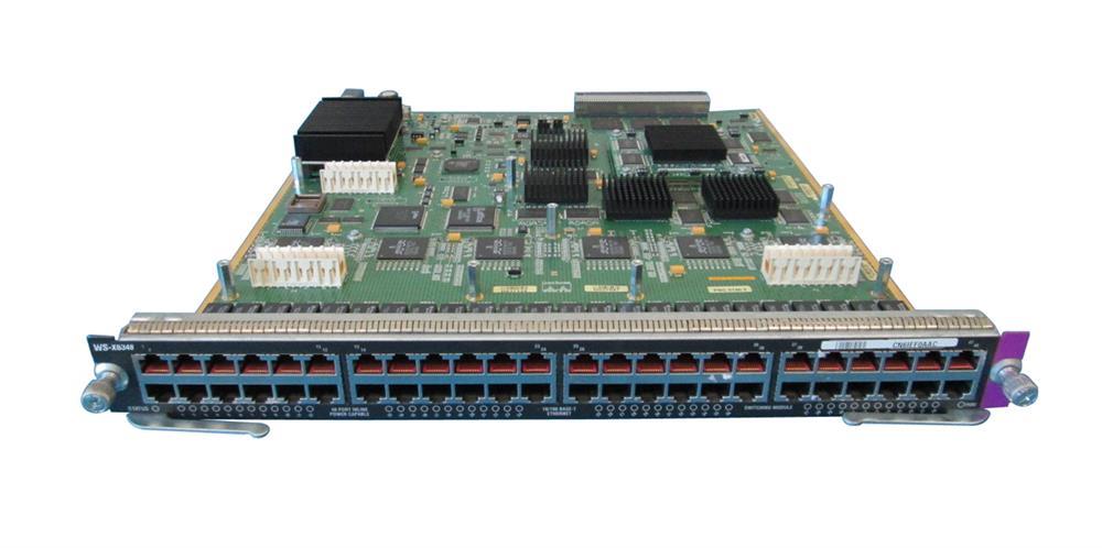 WS-X6348-RJ45V-RF Cisco Catalyst 6348 48-Ports 10/100 RT45 Module INLINEPW (Refurbished)