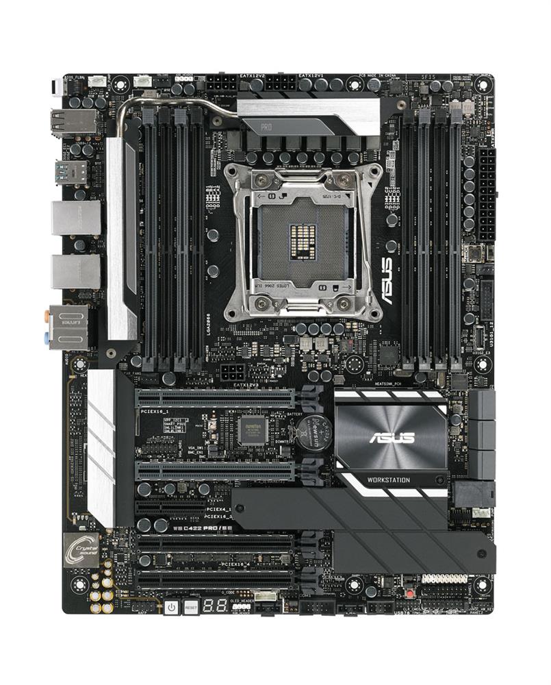 WS C422 PRO/SE ASUS Socket LGA 2066 Intel C422 Chipset Processors Support DDR4 8x DIMM 6x SATA 6.0Gb/s ATX Server Motherboard (Refurbished)