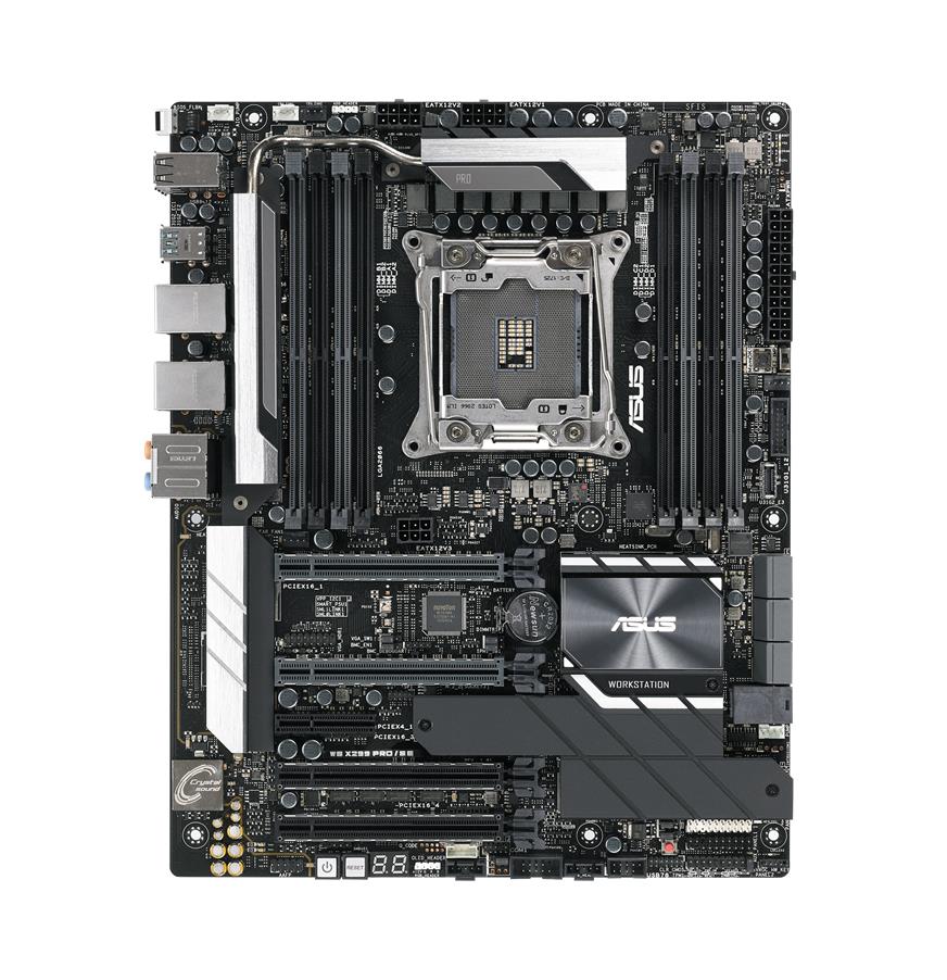 WSX299PRO/SE ASUS Socket LGA 2066 Intel X299 Chipset Core X-Series Processors Support DDR4 8x DIMM 6x SATA 6.0Gb/s ATX Motherboard (Refurbished) WS X299 PRO/SE