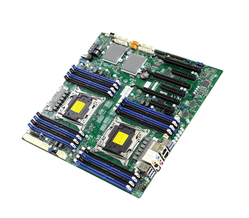 X10DACO SuperMicro Dual Socket R3 LGA 2011 Xeon E5-2600 v4 / v3 Intel C612 Chipset DDR4 16 x DIMM 10 x SATA 6Gbps E-ATX Server Motherboard (Refurbished)