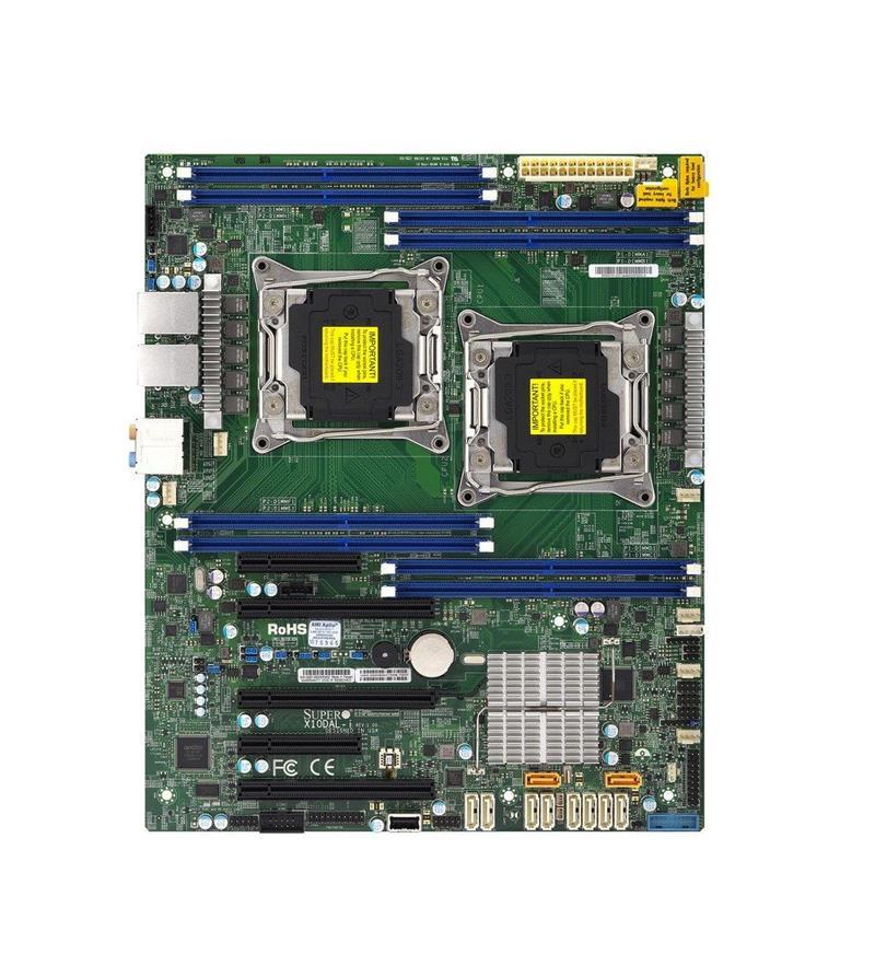 X10DAL-I-B SuperMicro X10DAL-I Dual Socket LGA 2011 Intel C612 Chipset Intel Xeon E5-2600 v4/v3 Series Processors Support DDR4 8x DIMM 10x SATA3 6.0Gb/s ATX Server Motherboard (Refurbished)
