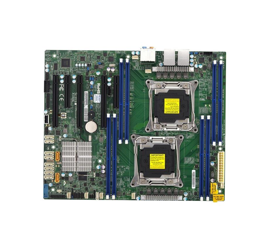 X10DAL-I-O SuperMicro X10DAL-I Dual Socket LGA 2011 Intel C612 Chipset Intel Xeon E5-2600 v4/v3 Series Processors Support DDR4 8x DIMM 10x SATA3 6.0Gb/s ATX Server Motherboard (Refurbished)