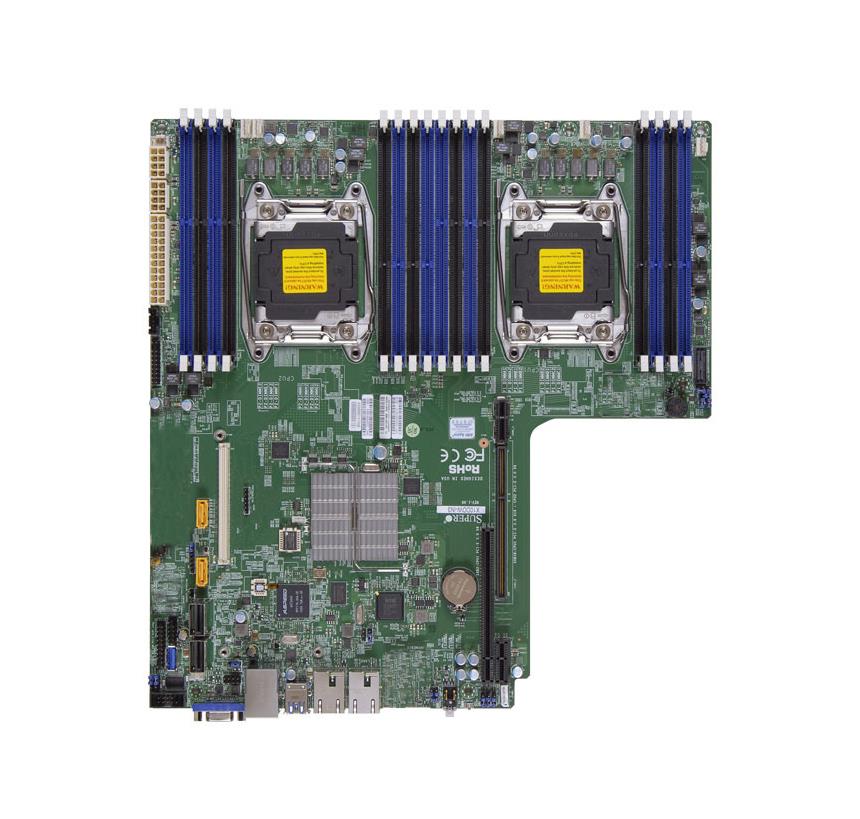 X10DDW-i SuperMicro Dual Socket R3 LGA 2011 Xeon E5-2600 v4 / v3 Intel C612 Chipset DDR4 16 x DIMM 10 x SATA 6Gbps Proprietary WIO Server Motherboard (Refurbished)