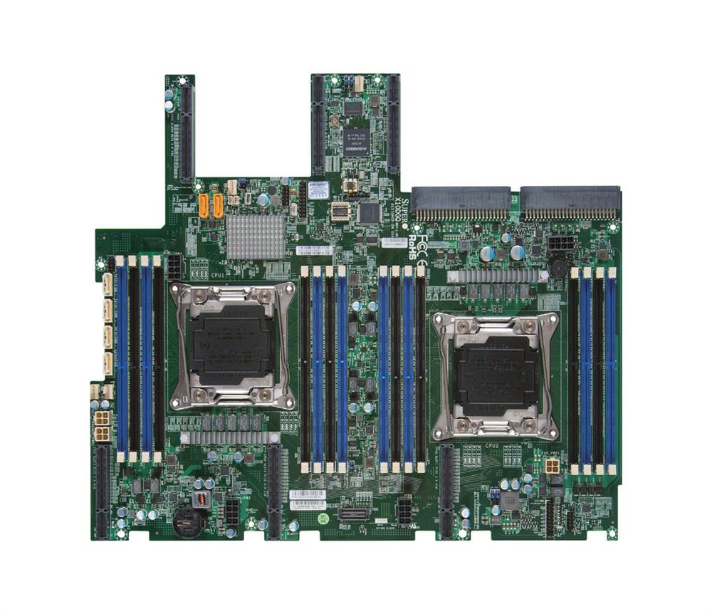 X10DGQ SuperMicro Dual Socket LGA 2011 Intel C612 Chipset Xeon E5-2600 v4/v3 Processors Support DDR4 16x DIMM 10x SATA3 6.0Gb/s Proprietary Server Motherboard (Refurbished)