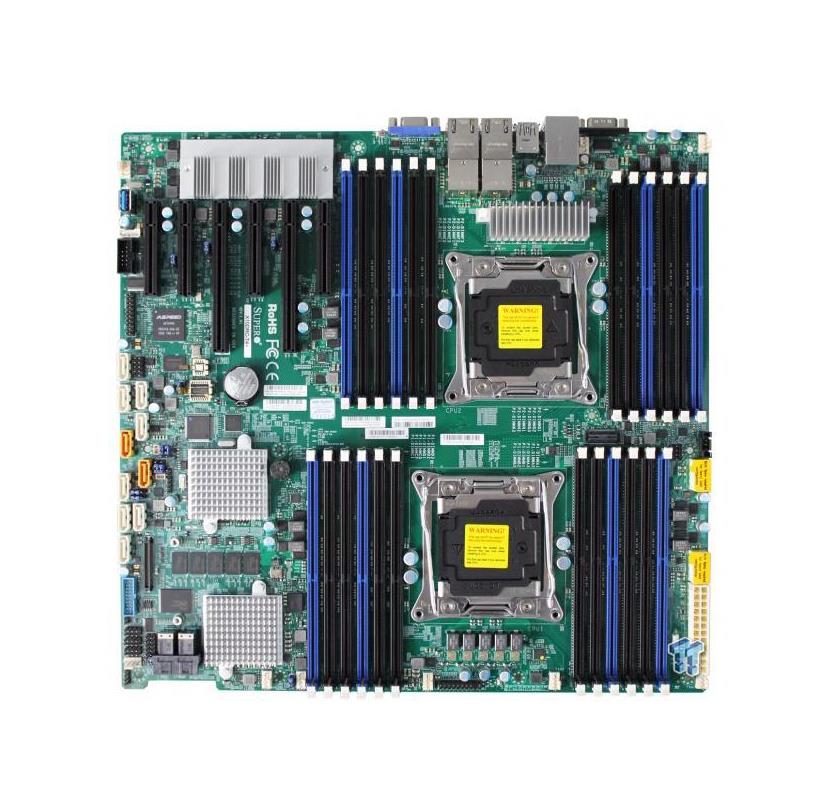 X10DRC-T4+ SuperMicro Dual Socket R3 LGA 2011 Intel C612 Chipset Xeon E5-2600 v4/v3 Processors Support DDR4 24x DIMM 10x SATA 6.0Gb/s Enhanced Extended-ATX Server Motherboard (Refurbished)