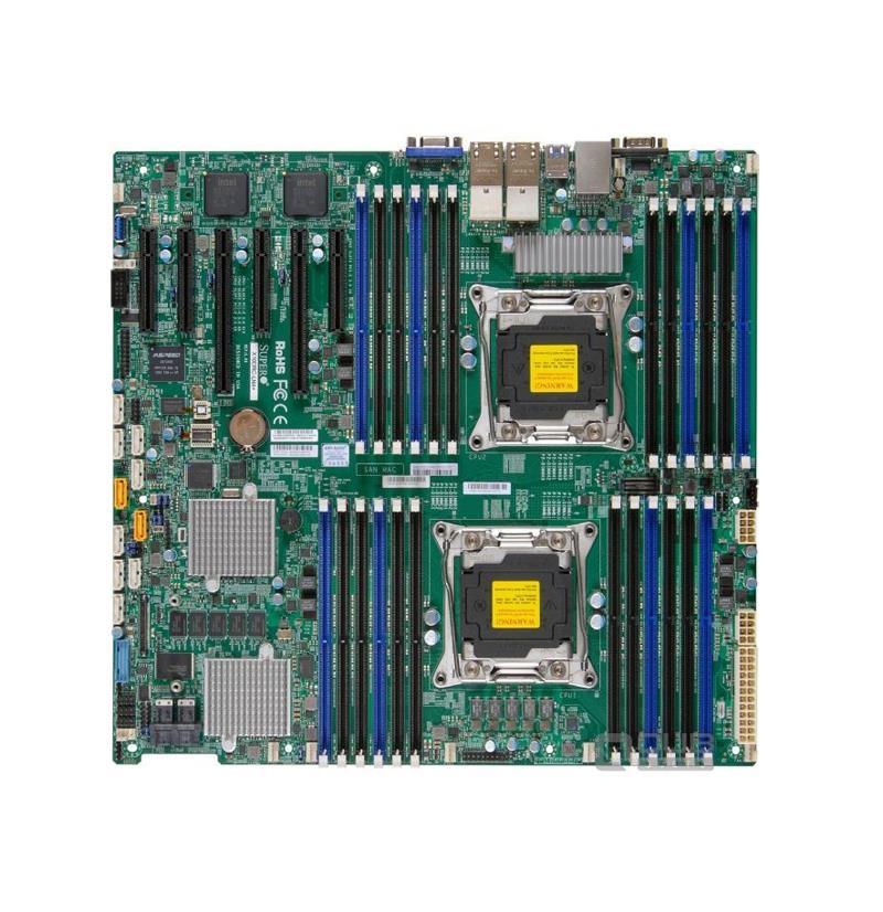 X10DRCLN4B SuperMicro Dual Socket R3 LGA 2011 Xeon E5-2600 v4 / v3 Intel C612 Chipset DDR4 24 x DIMM 10 x SATA 6Gbps 8 x SAS 12Gbps EE-ATX Server Motherboard (Refurbished)