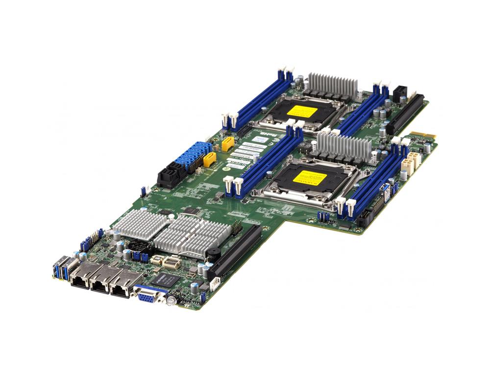 X10DRFF-C SuperMicro Dual Socket LGA 2011 Intel C612 Chipset Xeon E5-2600 v4/v3 Processors Support DDR4 8x DIMM 10x SATA3 6.0Gb/s Proprietary Server Motherboard (Refurbished)