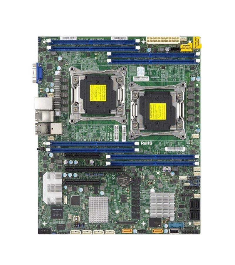 X10DRL-CT-B SuperMicro Dual Socket R3 LGA 2011 Xeon E5-2600 v4 / v3 Intel C612 Chipset DDR4 8 x DIMM 6 x SATA 6Gbps 8 x SAS 12Gbps ATX Server Motherboard (Refurbished)