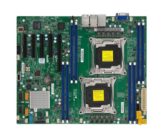 X10DRL-LN4-B SuperMicro Dual Socket R3 LGA 2011 Xeon E5-2600 v4 / v3 Intel C612 Chipset DDR4 8 x DIMM 10 x SATA 6Gbps ATX Server Motherboard (Refurbished)