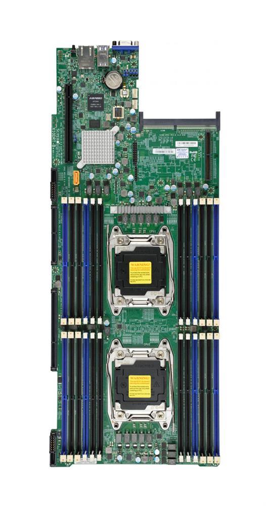 X10DRT-B+Plus SuperMicro Socket R3 LGA 2011 Xeon Processor E5-2600 V4 Intel C612 Chipset DDR4 24 x DIMM 6 x SATA 6Gpbs Proprietary Server Motherboard (Refurbished) X10DRT-B+