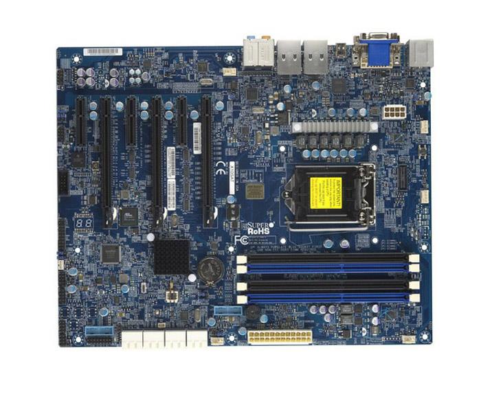 X10SAT SuperMicro Socket LGA 1150 Intel C226 Chipset Intel Xeon E3-1200 v3/v4 4th/5th Generation Core i7 / i5 / i3 Processors Support DDR3 4x DIMM 6x SATA3 6.0Gb/s ATX Server Motherboard (Refurbished)