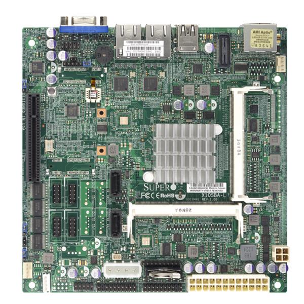 X10SBA-L-O SuperMicro X10SBA-L Socket FCBGA1170 System On Chipset Intel Celeron Processors Support DDR3 SO-DIMM 2x SATA2 Mini-ITX Server Motherboard (Refurbished)