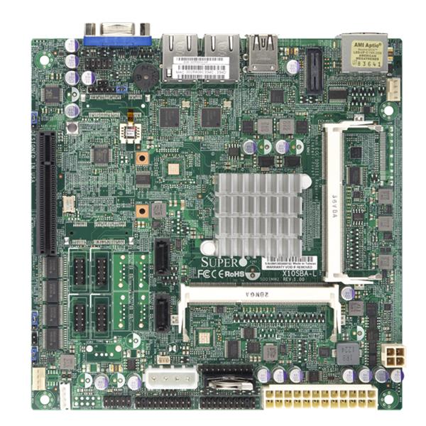 X10SBALO SuperMicro X10SBA-L Socket FCBGA1170 System On Chipset Intel Celeron Processors Support DDR3 SO-DIMM 2x SATA2 Mini-ITX Server Motherboard (Refurbished)