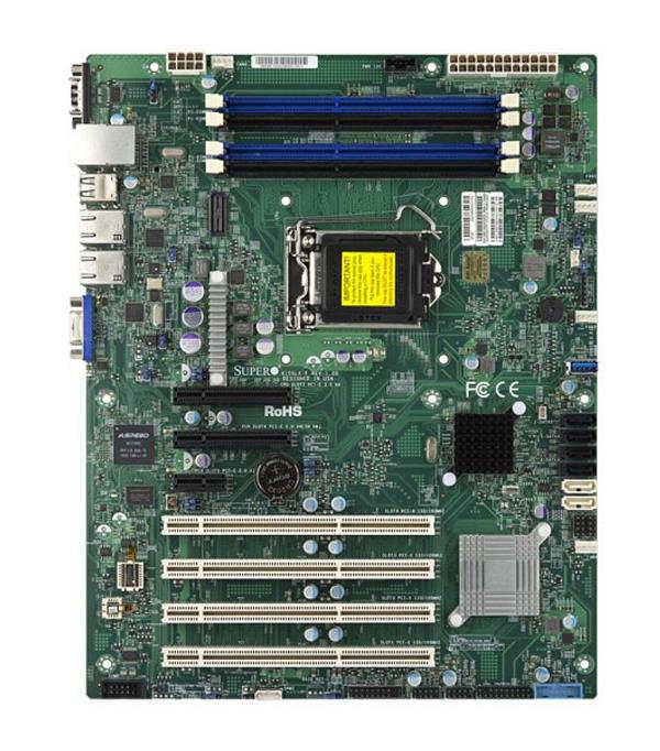 X10SLX-F-B SuperMicro X10SLX-F Socket LGA 1150 Intel C222 Express Chipset Intel Xeon E3-1200 v3/v4 4th Generation Core i3/ Pentium/ Celeron Processors Support DDR3 4x DIMM 2x SATA3 6.0Gb/s ATX Server Motherboard (Refurbished)