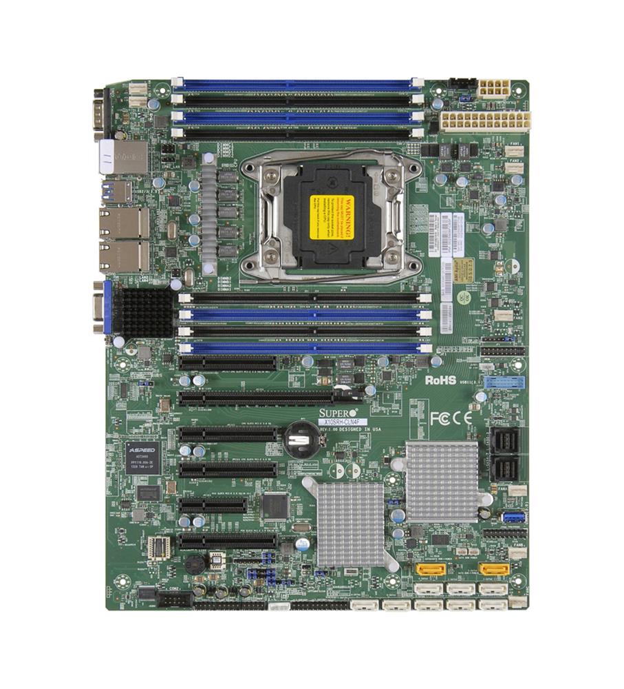 X10SRH-CLN4F SuperMicro Socket R3 LGA 2011 Xeon E5-1600 / E5-2600 v4 / v3 Intel C612 Chipset DDR4 8 x DIMM 10 x SATA 6Gbps 8 x SAS 12 Gbps ATX Server Motherboard (Refurbished)