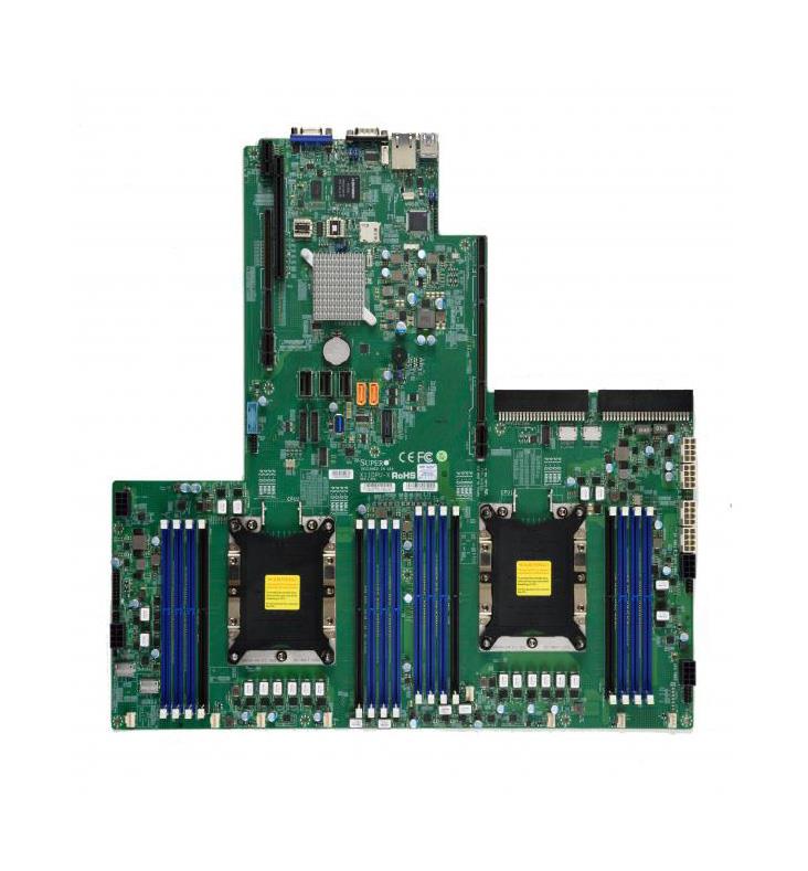 X11DPU-XLL SuperMicro Socket LGA 3647 Intel C621 Chipset Intel Xeon Scalable Processors Support DDR4 16x DIMM 14x SATA2 6.0Gb/s Proprietary Ultra/WIO Motherboard (Refurbished)