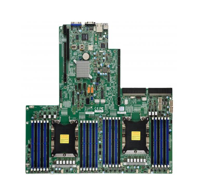 X11DPU-Z+ SuperMicro Socket LGA 3647 Intel C621 Chipset Intel Xeon Processors Support DDR4 24x DIMM 10x SATA3 6.0Gb/s Proprietary Ultra/WIO Motherboard (Refurbished)