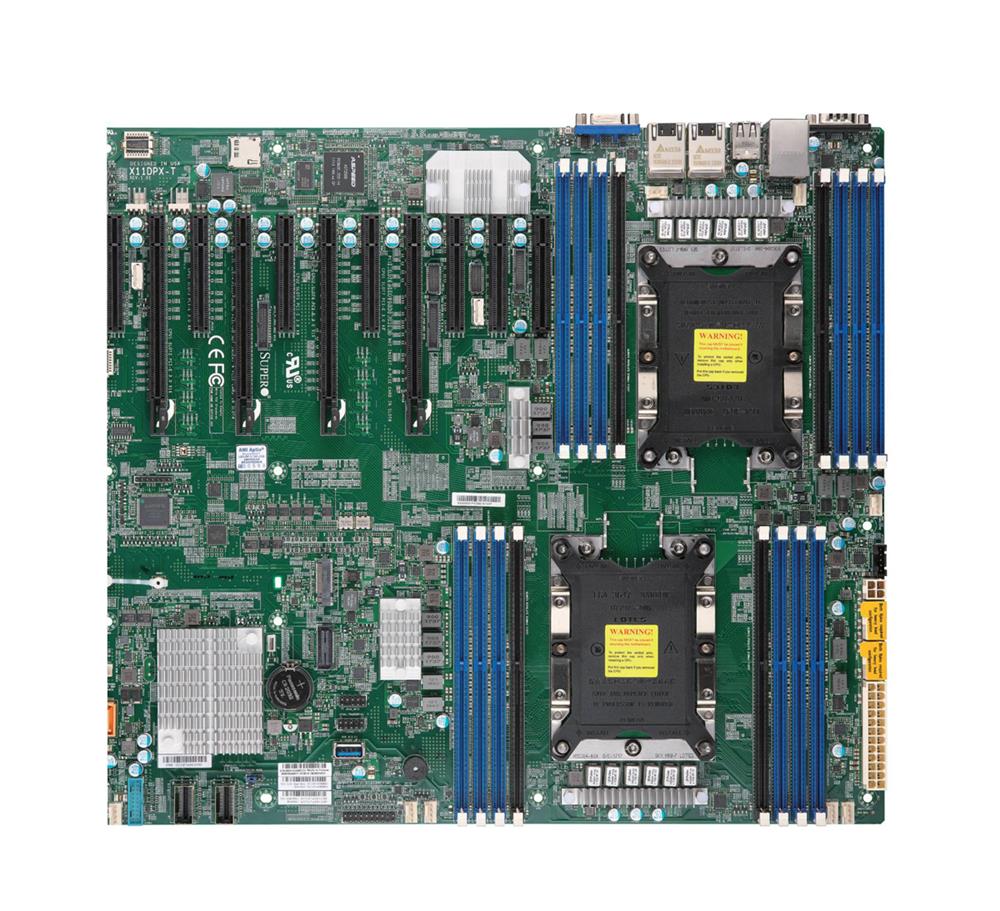 X11DPX-T SuperMicro Socket LGA 3647 Intel C621 Chipset Intel Xeon Scalable Processors Support DDR4 16x DIMM 10x SATA3 6.0Gb/s Proprietary Motherboard (Refurbished)