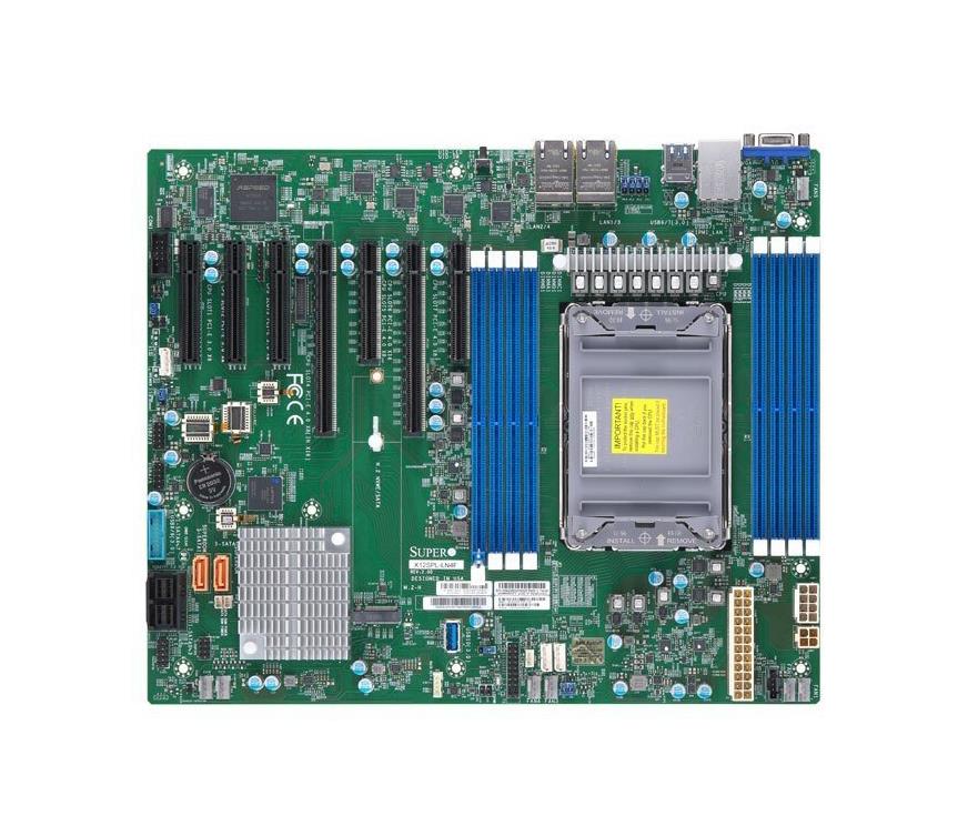 X12SPL-LN4F SuperMicro Socket LGA 4189 Intel C621A Chipset Intel Xeon Scalable Processors Support DDR4 8x DIMM 10x SATA3 6.0Gb/s ATX Server Motherboard (Refurbished)