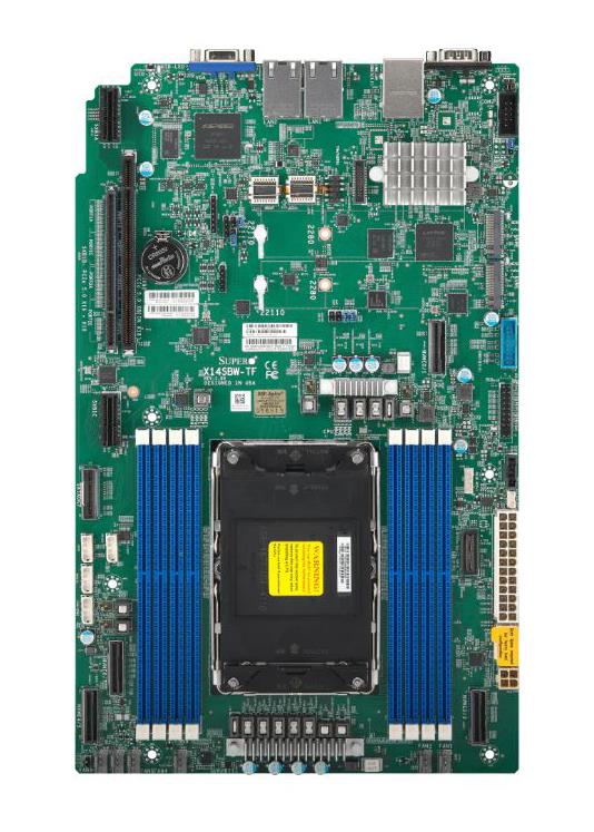 X14SBW-TF SuperMicro Socket LGA 4710 System On Chipset Intel Xeon 6700 Series Processors Support DDR5 8x DIMM 8x SATA3 Proprietary WIO Server Motherboard (Refurbished)
