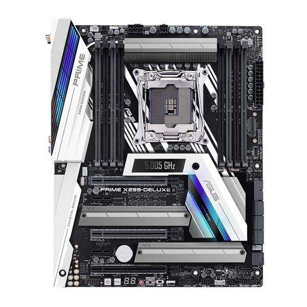 X299-DELUXE-II ASUS PRIME X299-DELUXE II Socket 2066 Intel X299 Chipset Core X-Series Processors Support DDR4 8x DIMM 8x SATA 6.0Gb/s ATX Motherboard (Refurbished)
