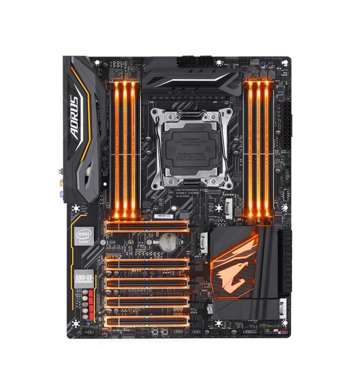 X299AORUSUltraGamingPro Gigabyte Socket LGA 2066 Intel X299 Express Chipset Core X-Series Processors Support DDR4 8x DIMM 8x SATA 6.0Gb/s ATX Motherboard (Refurbished) X299 AORUS Ultra Gaming Pro