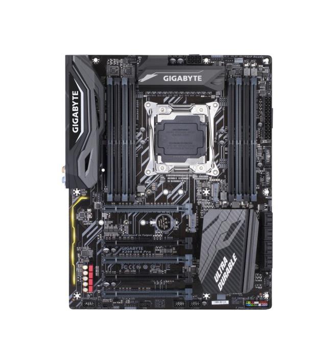 X299UD4Pro(rev.1.0) Gigabyte Socket LGA 2066 Intel X299 Express Chipset Core X-Series Processors Support DDR4 8x DIMM 8x SATA 6.0Gb/s ATX Motherboard (Refurbished) X299 UD4 Pro (rev. 1.0)