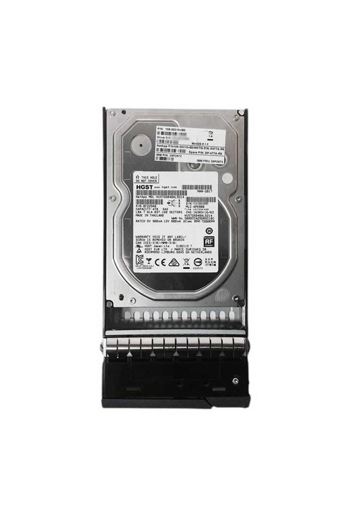 X375A-10 NetApp 4TB 7200RPM SAS 12Gbps 3.5-inch Internal Hard Drive (10-Pack)