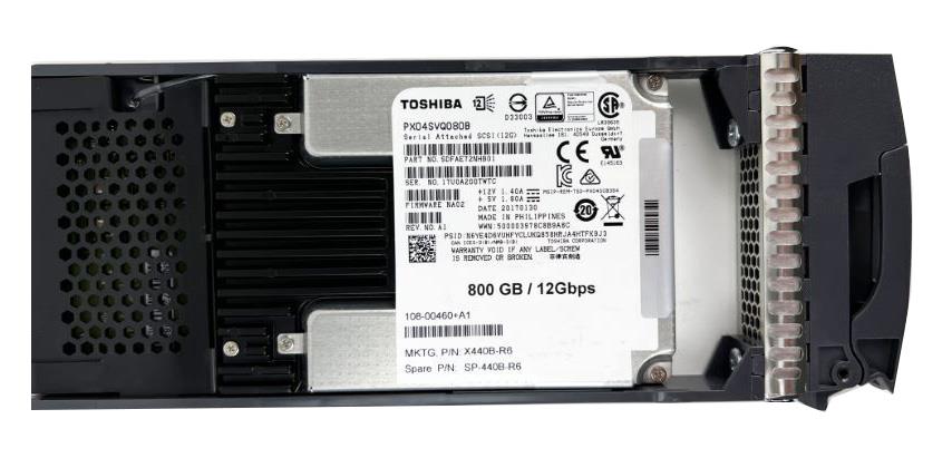 X440B-R6 NetApp 800GB SAS 12Gbps (NSE) 2.5-inch Internal Solid State Drive (SSD) for DS224C